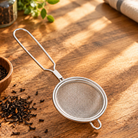 Elegant Stainless Steel Strainer 9cm at Zubaidas Homestore