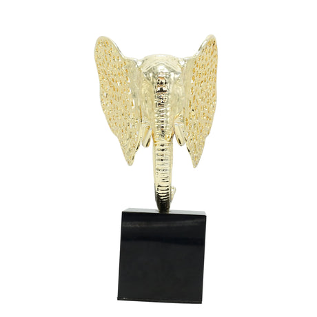Elephant Head Sculptural Accent Golden at Zubaidas Homestore Pakistan