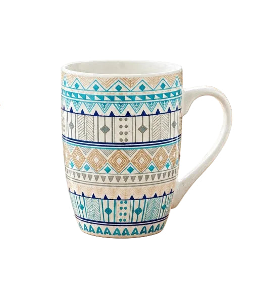 Ethnic Pattern Printed Ceramic Mug at Zubaidas Homestore Pakistan