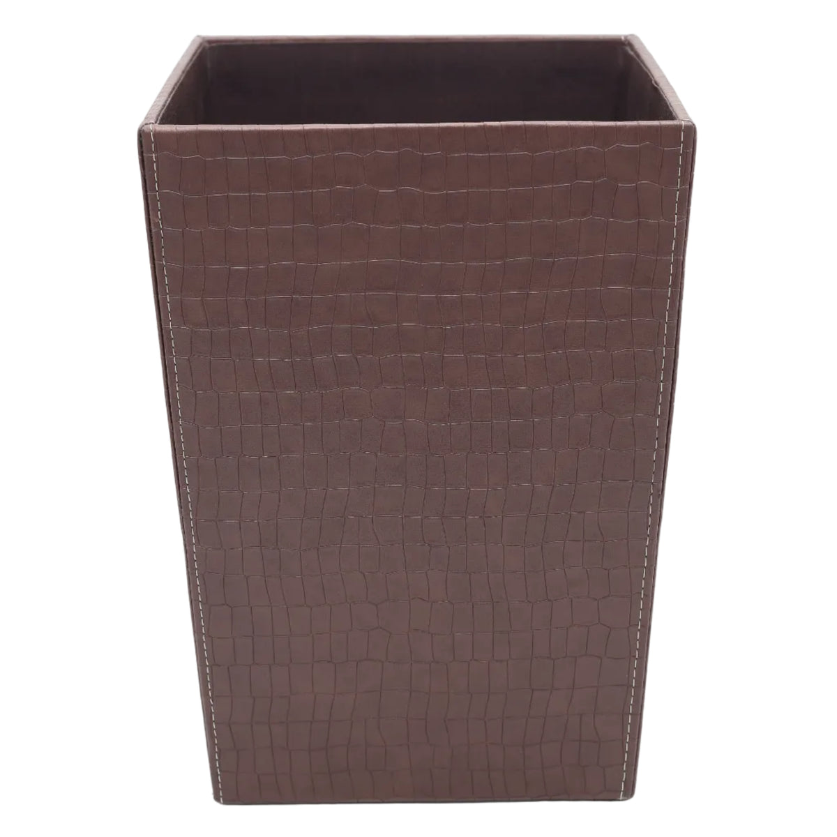 Faux Leather Crocodile Pattern Dust Bin at Zubaidas Homestore. House of The Biggest Collection of Waste Bins in Pakistan