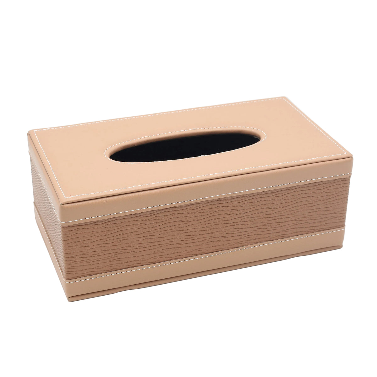 Faux Leather Rectangular Tissue Box Beige at Zubaidas Homestore Pakistan