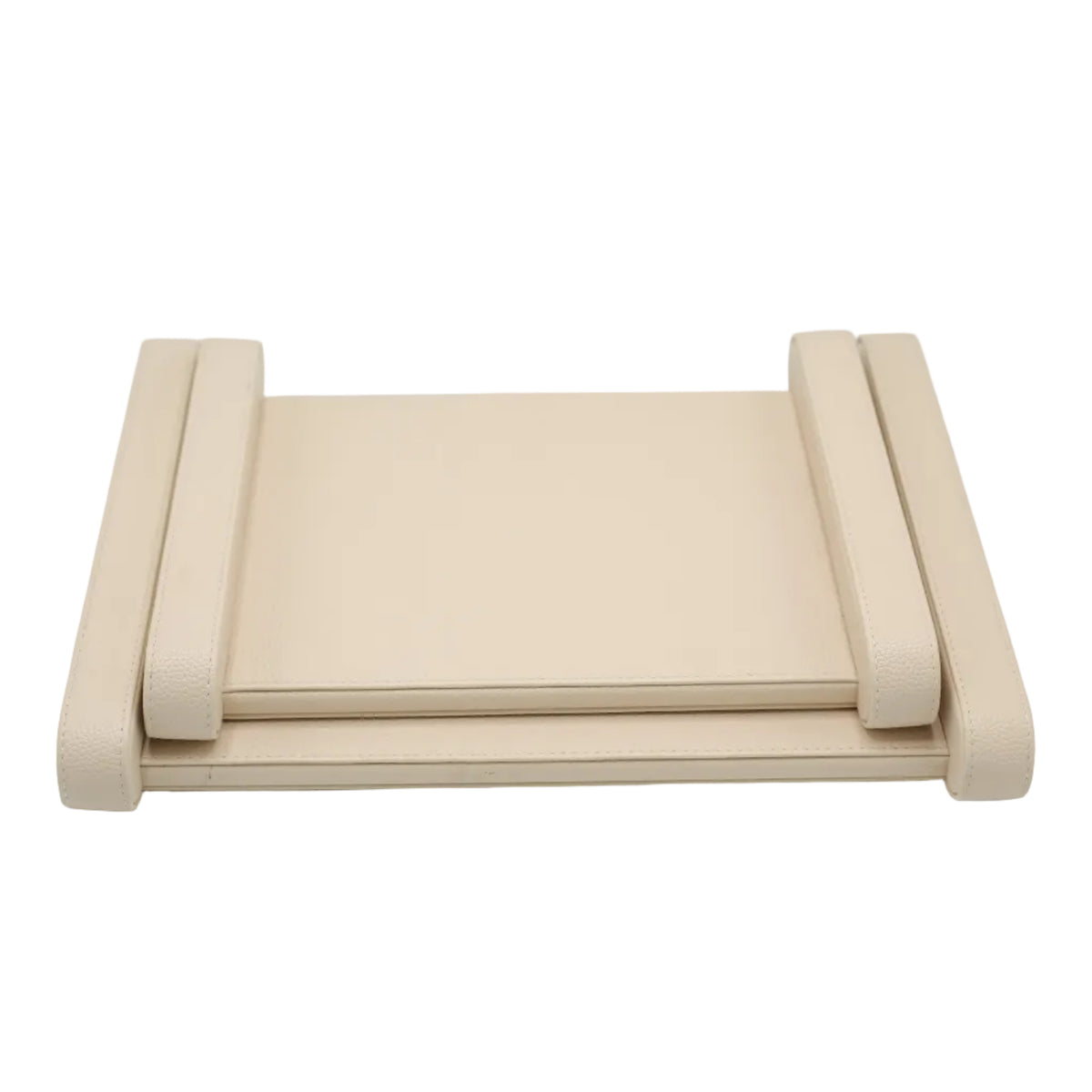 Faux Leather Serving Tray 2 Pieces Set Beige at Zubaidas Homestore Pakistan