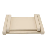 Faux Leather Serving Tray 2 Pieces Set Beige at Zubaidas Homestore Pakistan