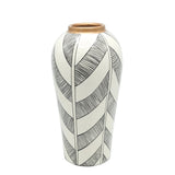 Feather Pattern Ceramic Decorative Jar at Zubaidas Homestore Pakistan