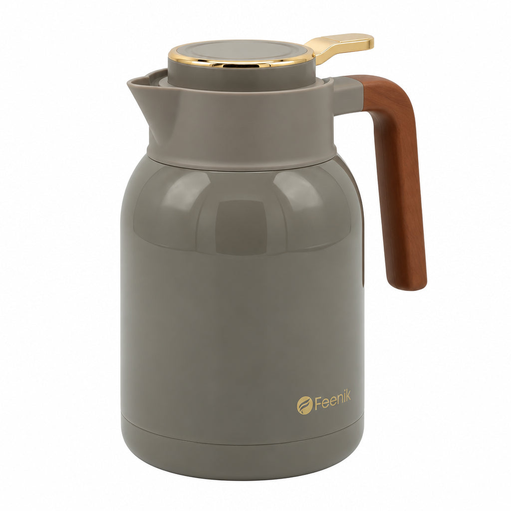 Feenik Insulated Thermos 1.5 liters with Wood Handle at Zubaidas Homestore Pakistan