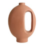 Florero Terracotta Hollow Abstract Vase at zubaidas Homestore