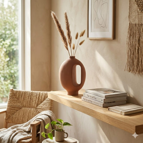 Florero Terracotta Hollow Abstract Vase at zubaidas Homestore Best for Home Shopping