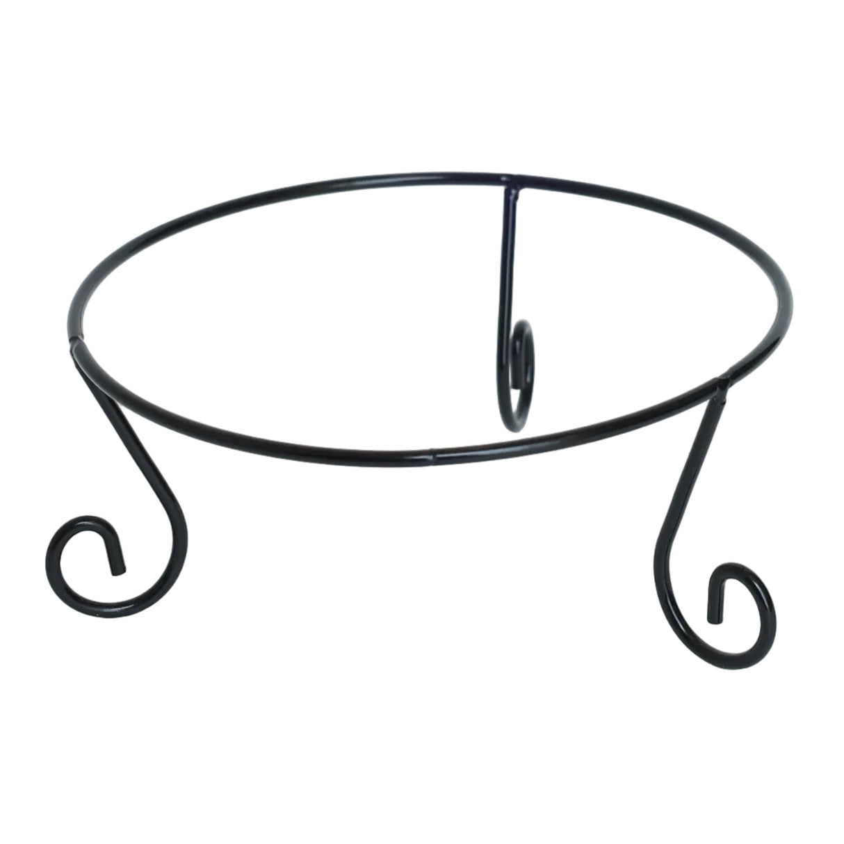 Footed Platter with Black Metal Stand 22.8cm Ceramic White at Zubaidas Homestore Online Pakistan