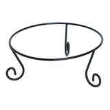 Footed Platter with Black Metal Stand 22.8cm Ceramic White at Zubaidas Homestore Online Pakistan