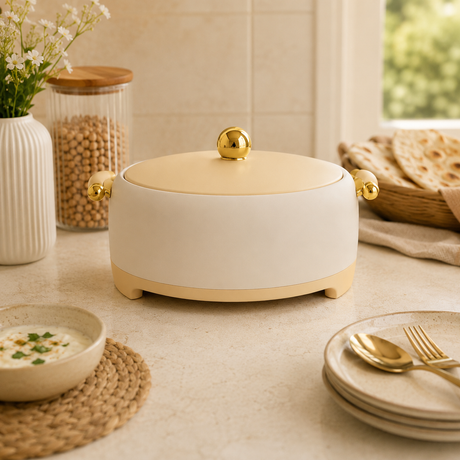 Forever Gold Cream Insulated Hot Pot at Zubaidas Homestore Pakistan