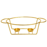 Geometric Ceramic Casserole With Gold Stand 28cm at Zubaidas Homestore Online Pakistan