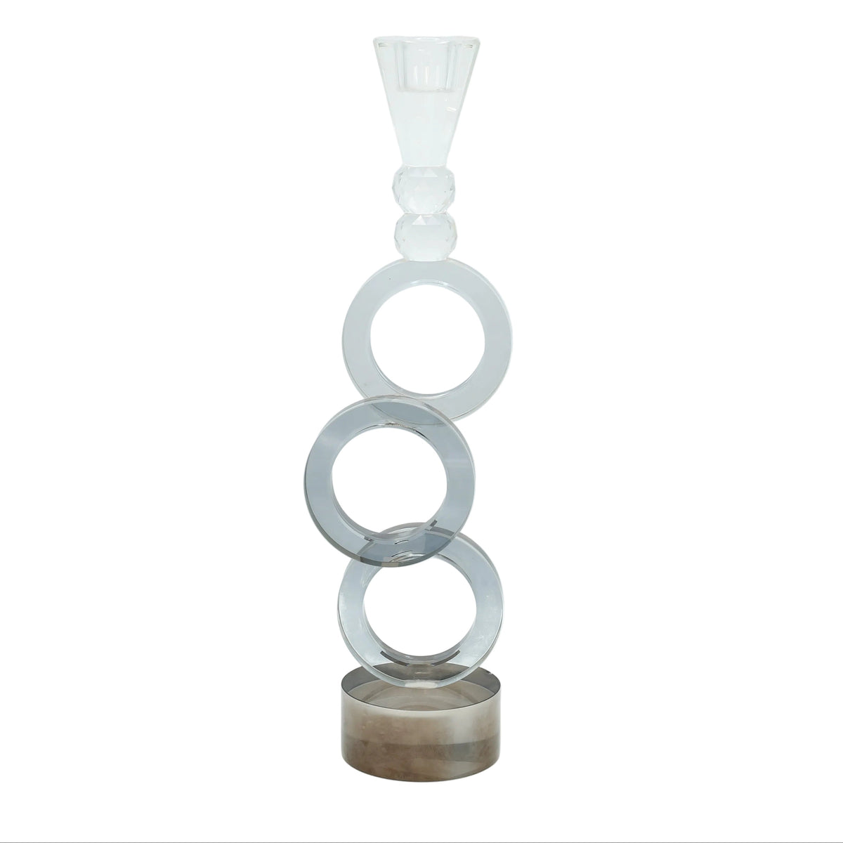 Geometric Crystal Ring Candle Holder at Zubaidas Homestore - House of Largest Collection Of Decor In Pakistan
