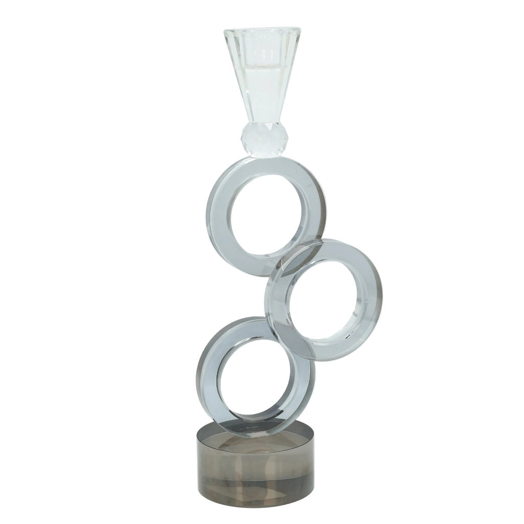Geometric Crystal Ring Candlestick Holder at Zubaidas Homestore Pakistan