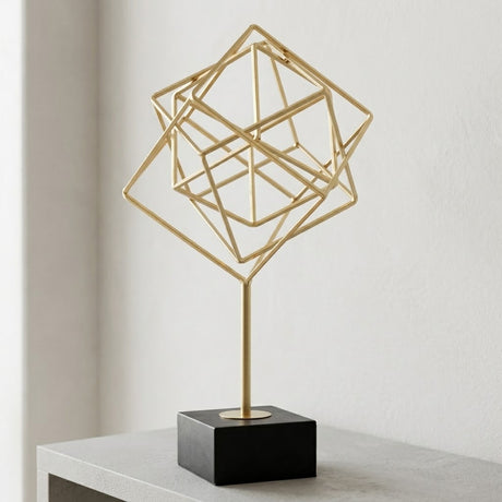 Geometric Cube Accent Sculpture at Zubaidas Homestore