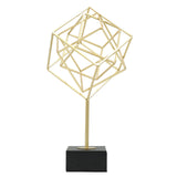Geometric Cube Accent Sculpture at Zubaidas Homestore Pakistan