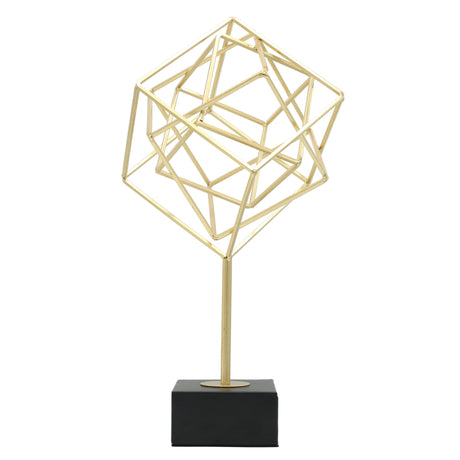 Geometric Cube Accent Sculpture at Zubaidas Homestore Pakistan