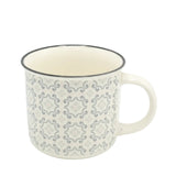 Geometric Pattern Ceramic Coffee Mug 420ml at Zubaidas Homestore. The Largest Homestore in Pakistan