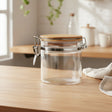 Glass Storage Jar with Airtight Bamboo Lid 100cm at Zubaidas Homestore