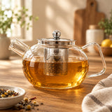 Glass Teapot and Stainless Steel Infuser 800ml at Zubaidas Homestore