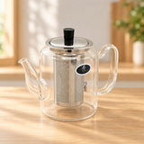 Glass Teapot with Stainless Steel Infuser 600ml at Zubaidas Homestore