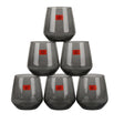 Glow Max&nbsp;410ml Grey Tinted Glass Tumbler Set 6pcs at Zubaidas Homestore Pakistan