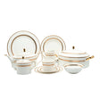 Gold Embossed Bone China Dinner Set 61 Pieces at Zubaidas Homestore 
