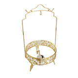 Gold Hanging Buffet Server with Dome Lid and Stand at Zubaidas No#1 Homestore in Pakistan