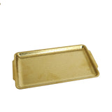 Gold Plated Stainless Steel Rectangle Tray 25cm at Zubaidas Homestore. Largest Homestore In Pakistan