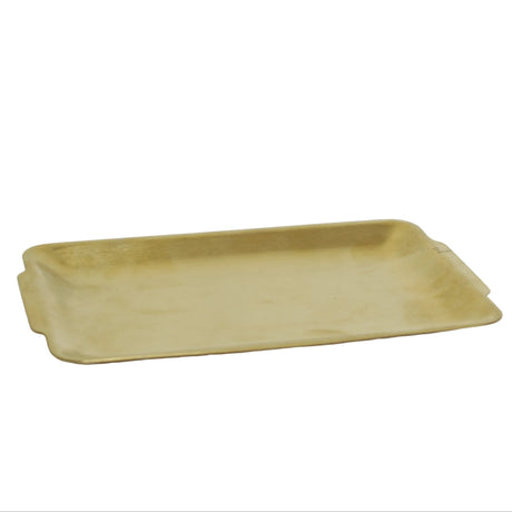Gold Plated Stainless Steel Rectangle Tray 32cm at Zubaidas Homestore Pakistan