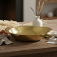 Gold Snowflake Bowl Textured Metal Finish 28cm at Zubaidas Homestore Pakistan