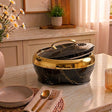 Golden Fire 5L Insulated Food Warmer Black and Gold Finish at Zubaidas Homestore Pakistan