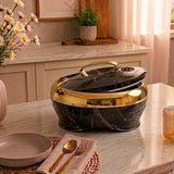 Golden Fire 5L Insulated Food Warmer Black and Gold Finish at Zubaidas Homestore Pakistan