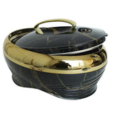 Golden Fire 5L Insulated Food Warmer Black and Gold Finish at Zubaidas Homestore Best for Home Shopping
