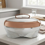 Golden Fire Chocolate Silver Hotpot 5.0 Liter at Zubaidas Homestore Pakistan