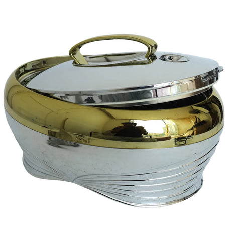 Golden Fire Gold Silver Hotpot 5.0 Liter at Zubaidas Homestore Best for Home Shopping