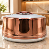 Golden Fire Insulated Hotpot 6 Liter Rose Gold and Silver at Zubaidas Homestore