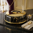 Golden Fire Marble Finish Food Warmer 5.5 Liters Black and Gold at Zubaidas Homestore Pakistan