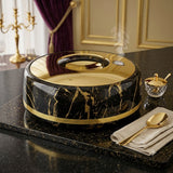 Golden Fire Marble Finish Food Warmer 5.5 Liters Black and Gold at Zubaidas Homestore Pakistan