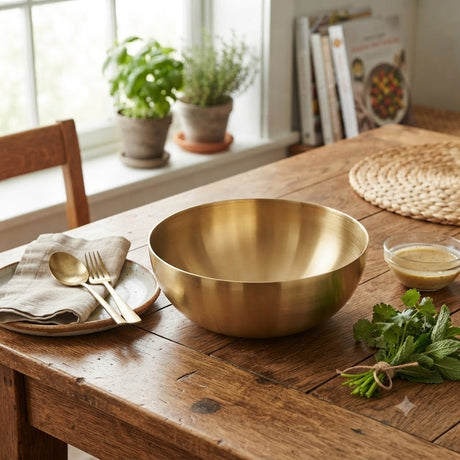 Golden Greavy Bowl Rice Cereal Bowl 25cm at Zubaidas Homestore Pakistan
