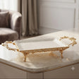 Goldluxa Rectangular Serving Tray Golden at Zubaidas Homestore