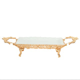 Goldluxa Rectangular Serving Tray Golden at Zubaidas Homestore Pakistan
