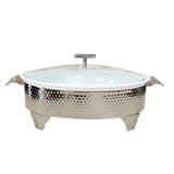 Hammered Oval Casserole With Candle Stand 36.8cm at Zubaidas Homestore Pakistan
