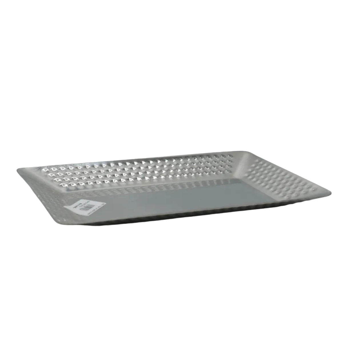 Hammered Rectangular Serving Platter 26cm Silver at Zubaidas Homestore Pakistan