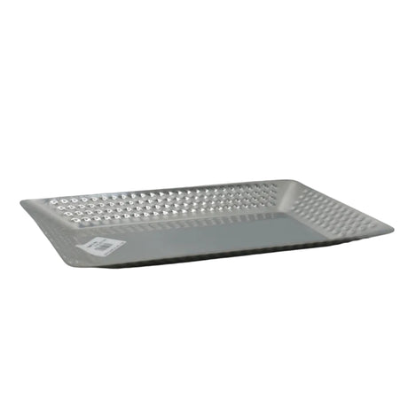 Hammered Rectangular Serving Platter 26cm Silver at Zubaidas Homestore Pakistan