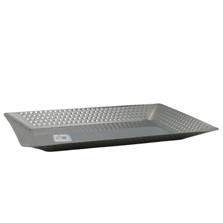 Hammered Rectangular Serving Platter 30cm Silver at Zubaidas Homestore Pakistan