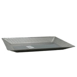Hammered Rectangular Serving Platter 32cm Silver at Zubaidas Homestore Pakistan