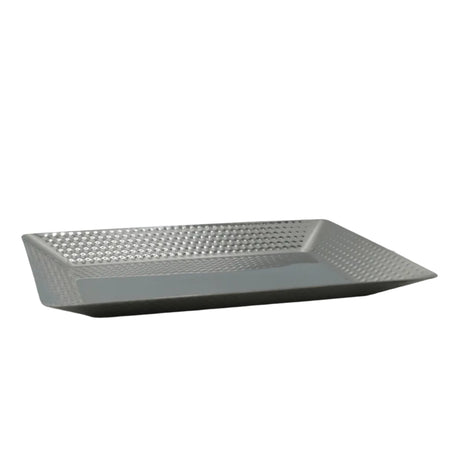 Hammered Rectangular Serving Platter 34cm Silver at Zubaidas Homestore Pakistan
