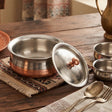 Hammered Stainless Steel Karahi at Zubaidas Homestore