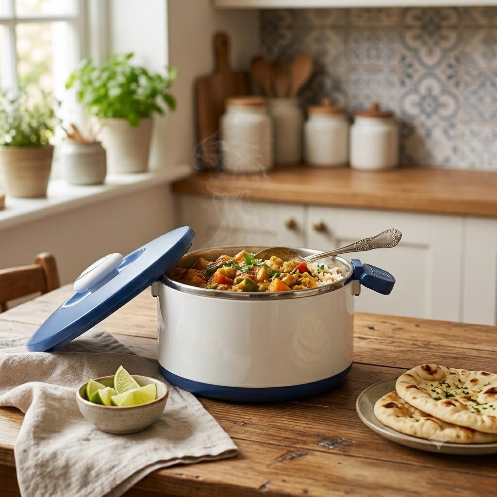 Happy Ware OPTIMO 2Ltr Hot Pot With Blue Lockable Lid at Zubaidas Homestore Pakistan