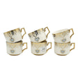 Heart Design Porcelain Cup and Saucer 6 Pieces Set at Zubaidas Homestore. Best Online Homestore in Pakistan